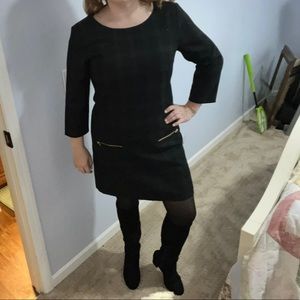 GAP Navy dark green Plaid Dress size Medium.